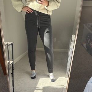 Athleta Black Jogger Fleece Pants